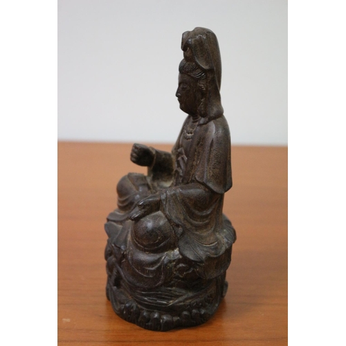 536 - Old Tibetan Buddha  hand carved