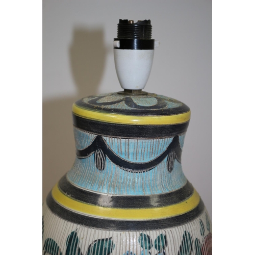 546 - Italian hand-painted lamp. 42 cm