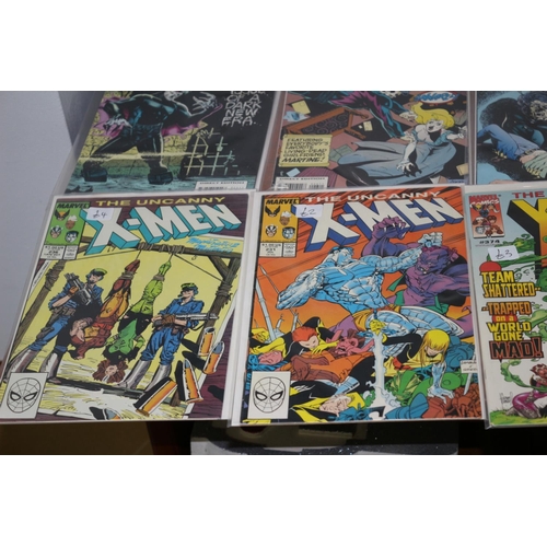 548 - A collection of Marvel Comics including 'Morbius', 'X-Men. All boarded and bagged. (US). Good condit... 