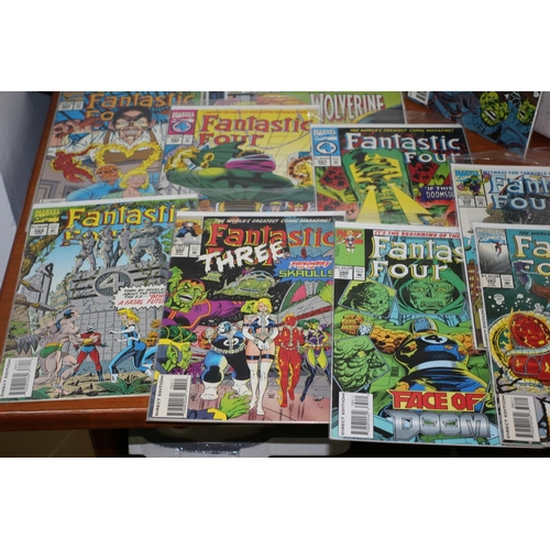 563 - Box of mixed age Comics including 'Fantastic 4', 'Machine Man', and many more