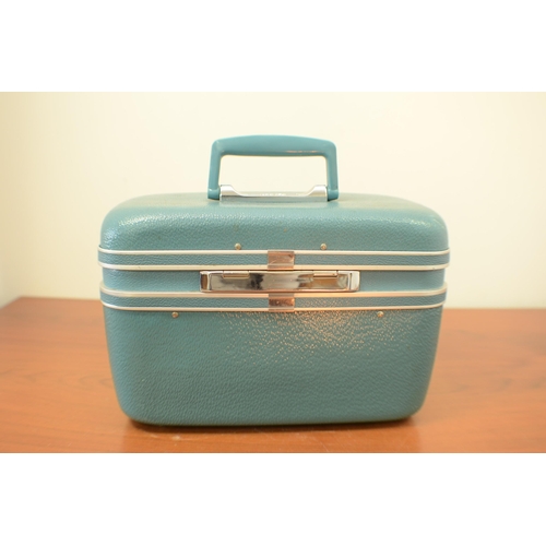 149 - Mid-Century Vanity Case with Mirror and Combination lock By Queen