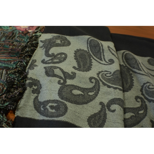 156 - A Selection of 6 Scarves various sizes including Silk, Jimek and More Various Sizes