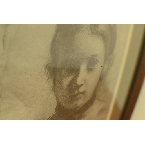 186 - Framed and Glazed Print of a Young Lady