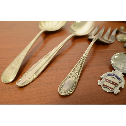 325 - A Selection of Spoons Including a  Bowl