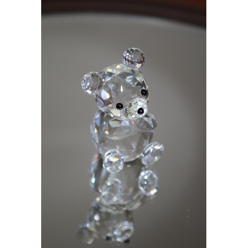 829 - Swarovski Pre 1989 Crystal BEAR, stamped on bottom 4.5 cm