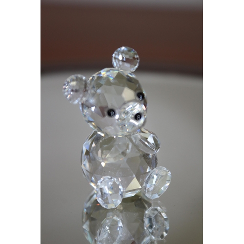 829 - Swarovski Pre 1989 Crystal BEAR, stamped on bottom 4.5 cm