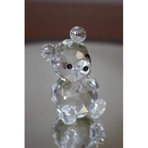 829 - Swarovski Pre 1989 Crystal BEAR, stamped on bottom 4.5 cm