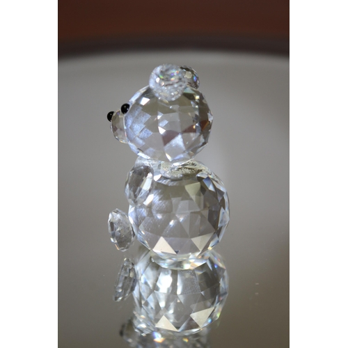 829 - Swarovski Pre 1989 Crystal BEAR, stamped on bottom 4.5 cm