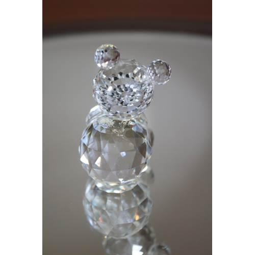 829 - Swarovski Pre 1989 Crystal BEAR, stamped on bottom 4.5 cm