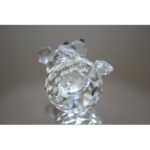 829 - Swarovski Pre 1989 Crystal BEAR, stamped on bottom 4.5 cm