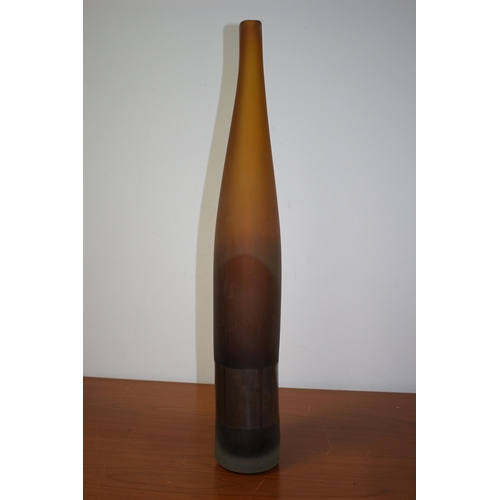 244 - A large hand made vase, heavy. 56.5 cm Believed to be by Alan Aaronsen