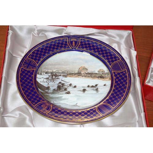 331 - 5 Spode Collectable limited Edition Operation Overlord Series plates in original boxes