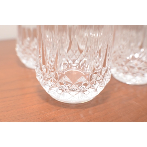 395 - 6 crystal whiskey glasses