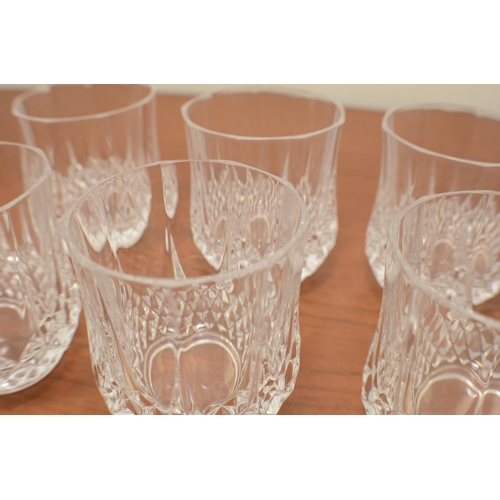 395 - 6 crystal whiskey glasses