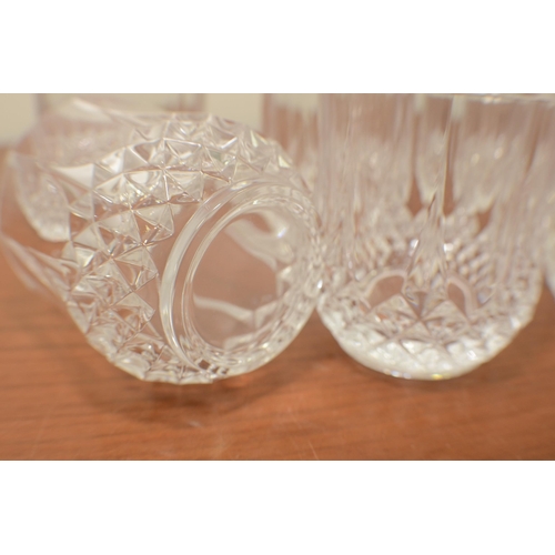 395 - 6 crystal whiskey glasses