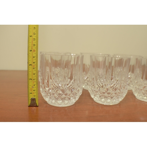 395 - 6 crystal whiskey glasses