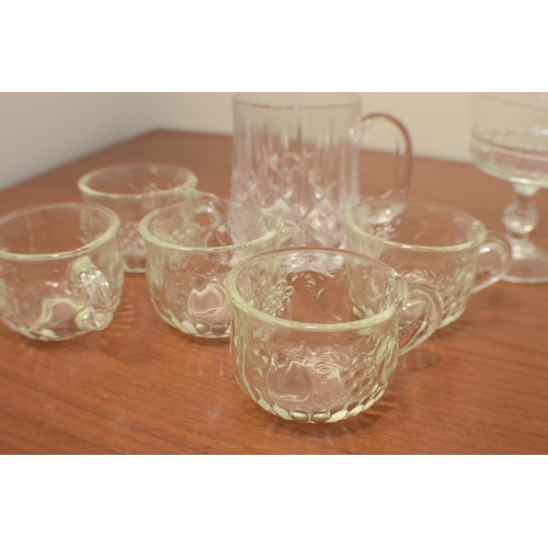 396 - A large selection of crystal glasses and other glassware