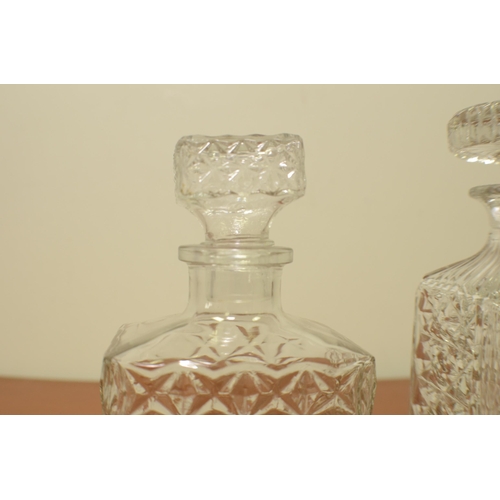 398 - 2 crystal decanters