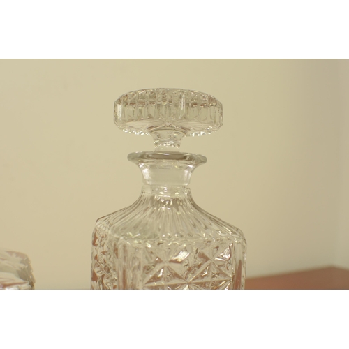 398 - 2 crystal decanters