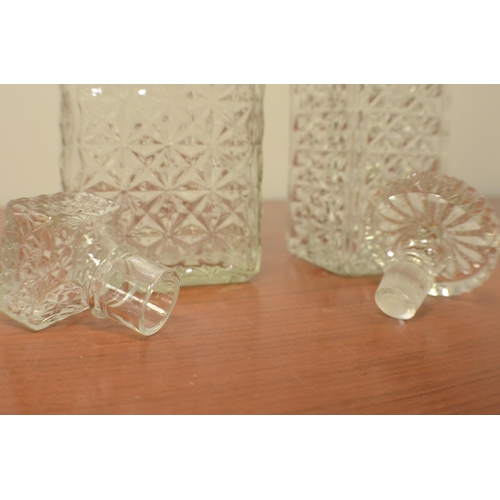 398 - 2 crystal decanters