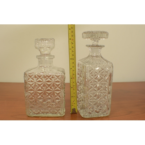 398 - 2 crystal decanters