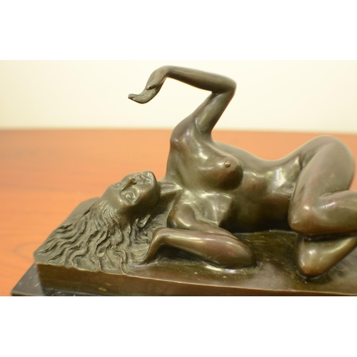 436 - Bronze Milo lady on marble stand - Very Heavy