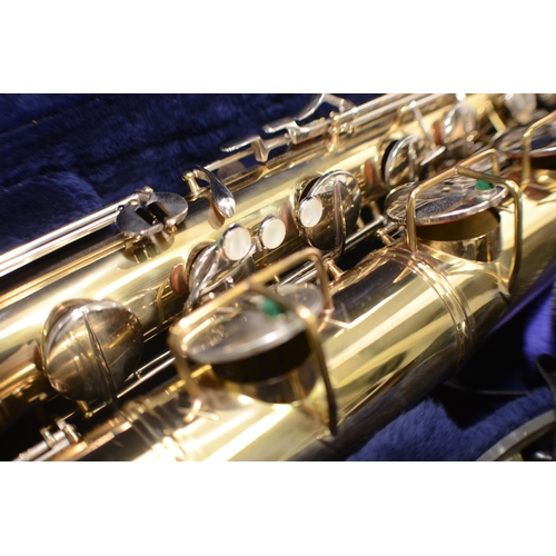 469 - Baritone Sax (Big Bertha)
Maker: CG Conn, Elkhart Indiana USA
Serial: N156324
Mouthpiece: Eugene Rou... 