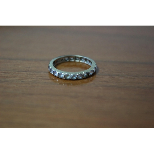 258 - Presented as Hallmarked Gold Full Eternity Ring with Stones Set