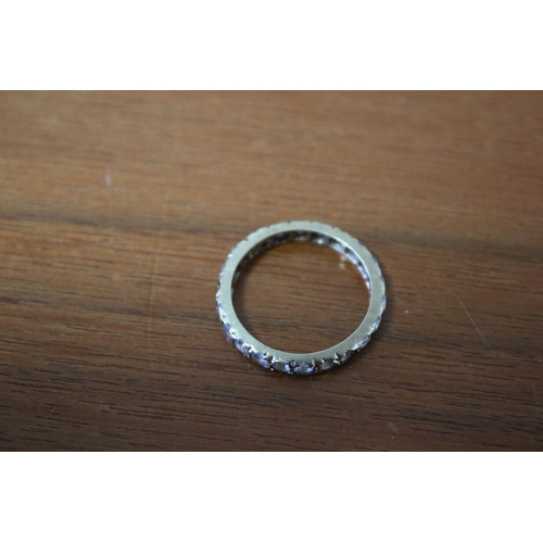 258 - Presented as Hallmarked Gold Full Eternity Ring with Stones Set