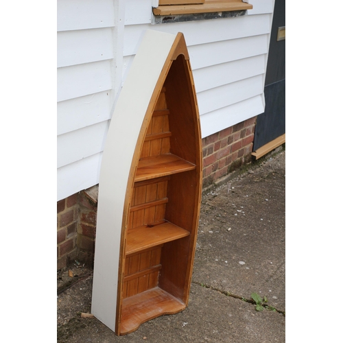 212 - Hand Produced Bathroom Boat Shelving Unit with Great Detailing 126cm high x 43cm wide