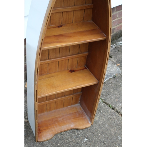 212 - Hand Produced Bathroom Boat Shelving Unit with Great Detailing 126cm high x 43cm wide