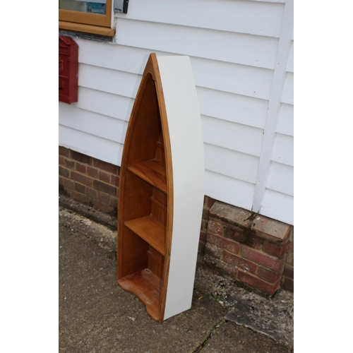 212 - Hand Produced Bathroom Boat Shelving Unit with Great Detailing 126cm high x 43cm wide