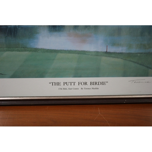 112 - 2 x Signed Limited Edition East Sussex National Golf Club Prints - Both 32/250. Signed by the Known ... 