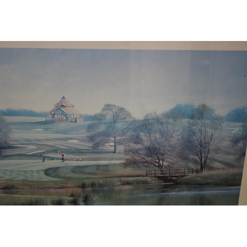 112 - 2 x Signed Limited Edition East Sussex National Golf Club Prints - Both 32/250. Signed by the Known ... 