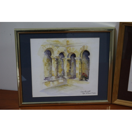 114 - Pair of Watercolours by Joan Knight - 38.5 x 31cm & 33 x 28cm