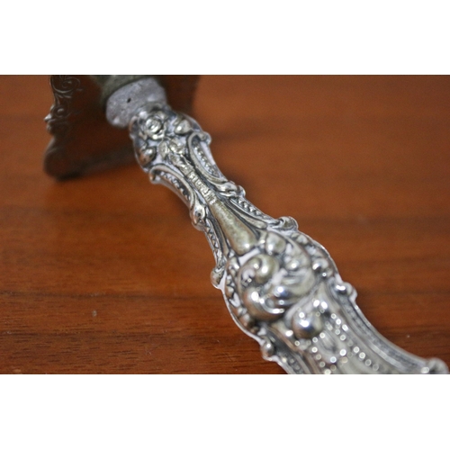 124 - Sterling Silver Highly Ornate Handle - 18.7g