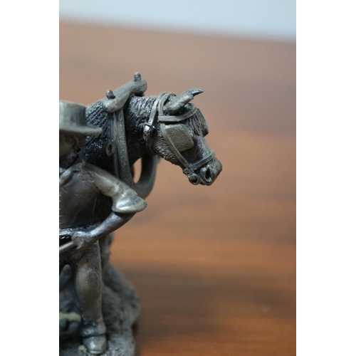 70 - Collectable Fine Pewter Figure - The Tudor Mint Haycart - Signed Robert Sharps