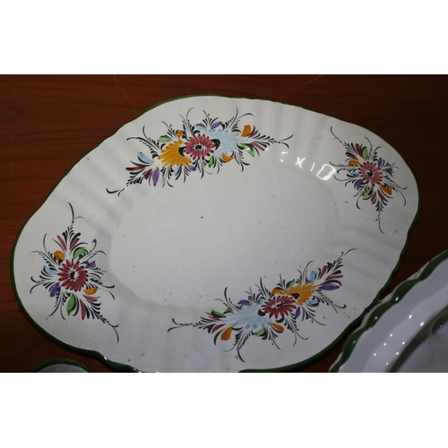 148 - Hand Painted Soup Tureen with Lid and Ladle plus Serving Dish - Highly Decorative - 28 x 40cm