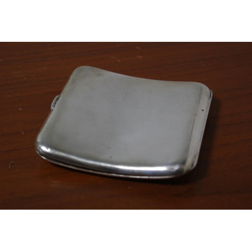 80 - 1900, (Victorian), Birmingham Silver Hallmarked Curved Slim Cigarette Case - Henry Matthews Maker - ... 