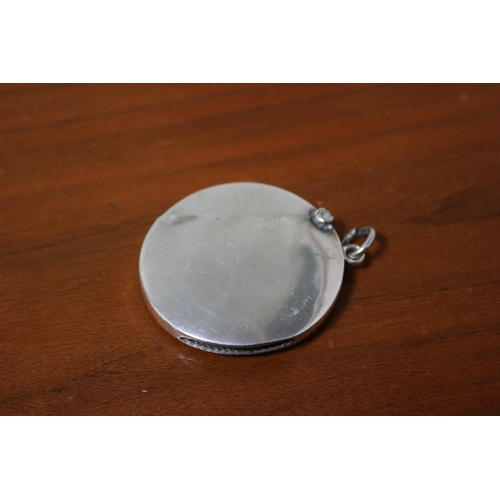 232 - Silver Hallmarked Circular Vesta Case