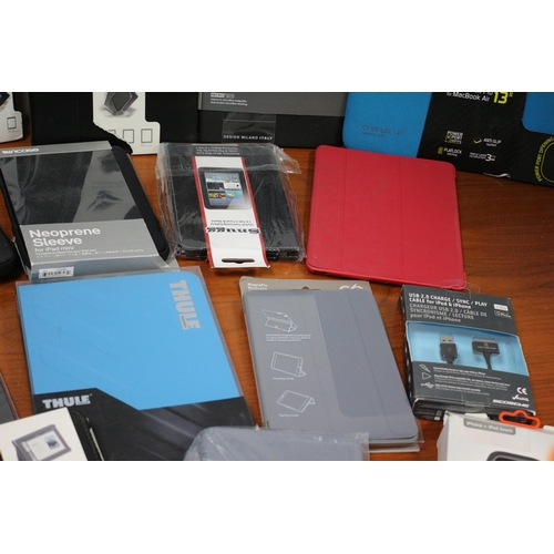 205 - A Large Collection of Phone and iPad Cases, Most Brand New including Leather Examples