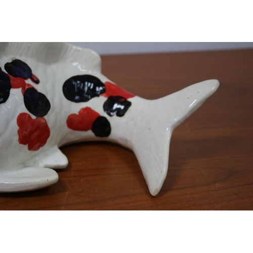 207 - A Believed to be Japanese Made Pottery Example of a Koi Carp - 33cm Long