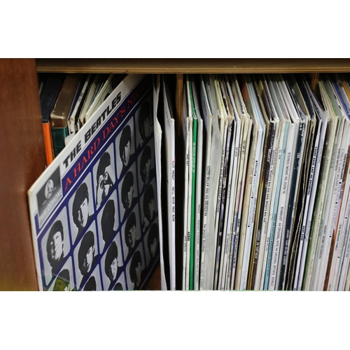 225 - Large Quantity of Vinyl Singles and LP's, including The Beatles and Mixed Genre - This Lot Comes wit... 