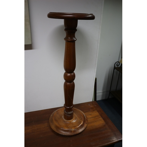 242 - Pine Aged Jardinière Stand - 72cm