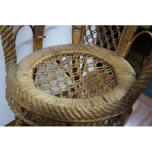 2 - Very Cute Antique Childs Wicker Chair