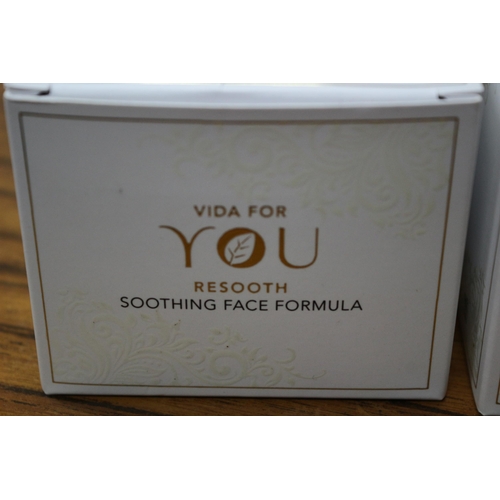 466 - 2 x Vida For You Creams - New and Boxed - Soothing Face Formula & Anti-Wrinkle Face Formula