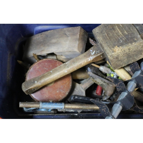 55 - 1 Box of Tools and 1 vintage box with nails