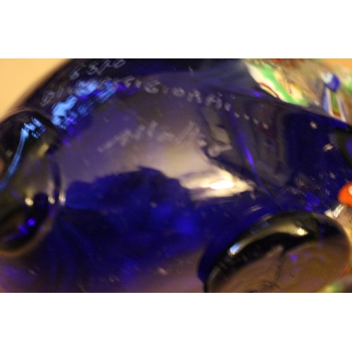 186 - Superb and Rare Piece of Murano - Animal Hand Blown Item with Individual Canes - Signed by Both the ... 