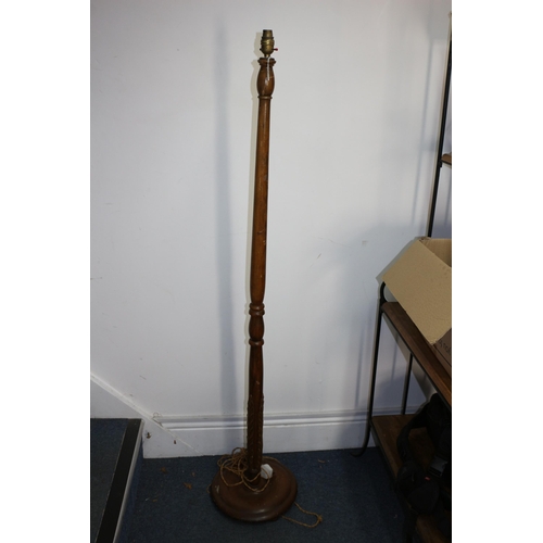 250 - Vintage  Wooden Floor Lamp - 157cm