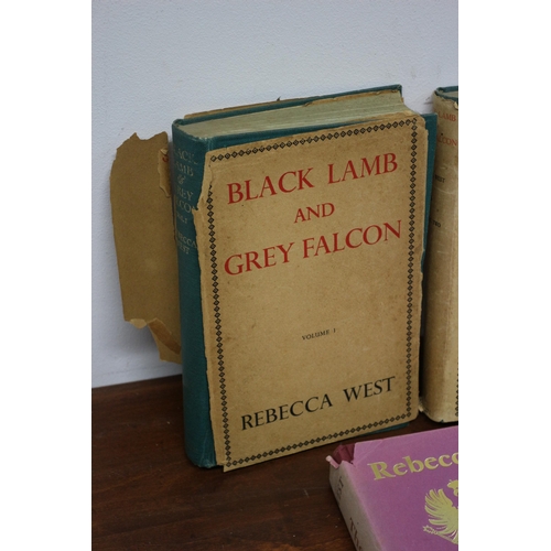 38 - 3 Books By Rebecca West (Very Collectable - Black Lamb and Grey Falcon) - All With Dust Covers